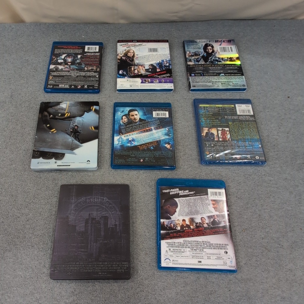 8 Blu-ray Action Movie Lot Mission Impossible Bourne Legacy Alita Steelbooks - Picture 2 of 2